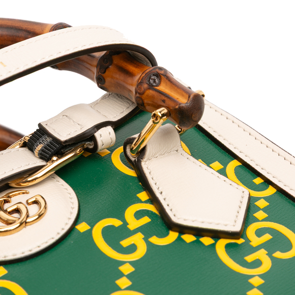 Pre-Loved Gucci Mini Leather Bamboo GG Diana Satchel - Picture 7 of 12